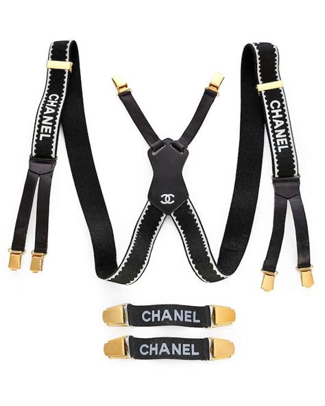 chanel tie box|Chanel suspenders.